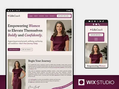 Life Coach & Therapy - Wix Studio Website Template agency agent beautiful website consultant couples advisors finance holistic health advisors life coach mindset mentor personal growth experts relationship self developement therapist therapy website template wellness wix studio wix studio website wix studio website template