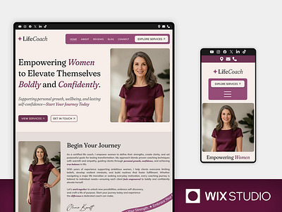 Life Coach & Therapy - Wix Studio Website Template agency agent beautiful website consultant couples advisors finance holistic health advisors life coach mindset mentor personal growth experts relationship self developement therapist therapy website template wellness wix studio wix studio website wix studio website template
