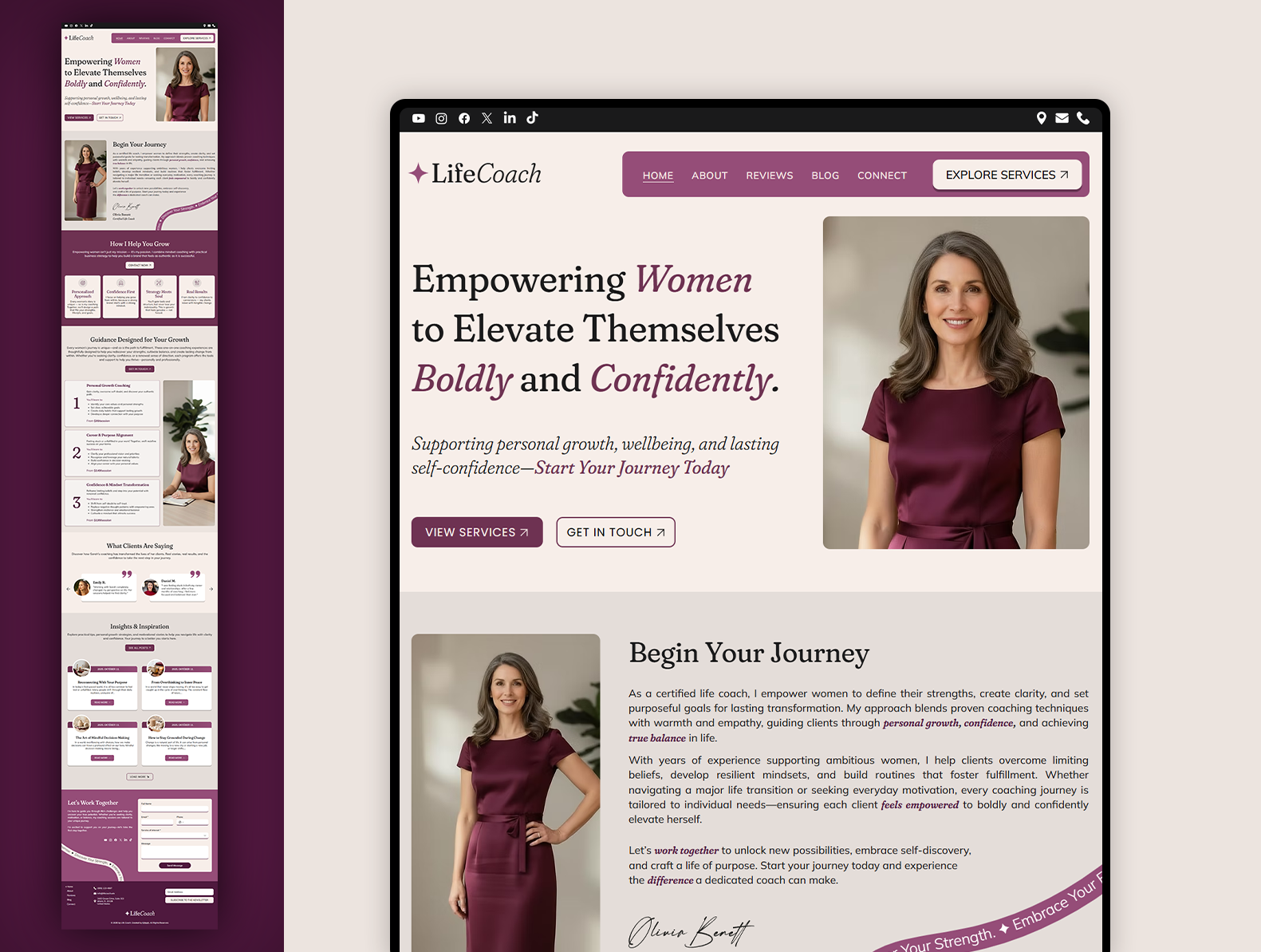 Example of Choose From 80+ Templates (Wix Studio)