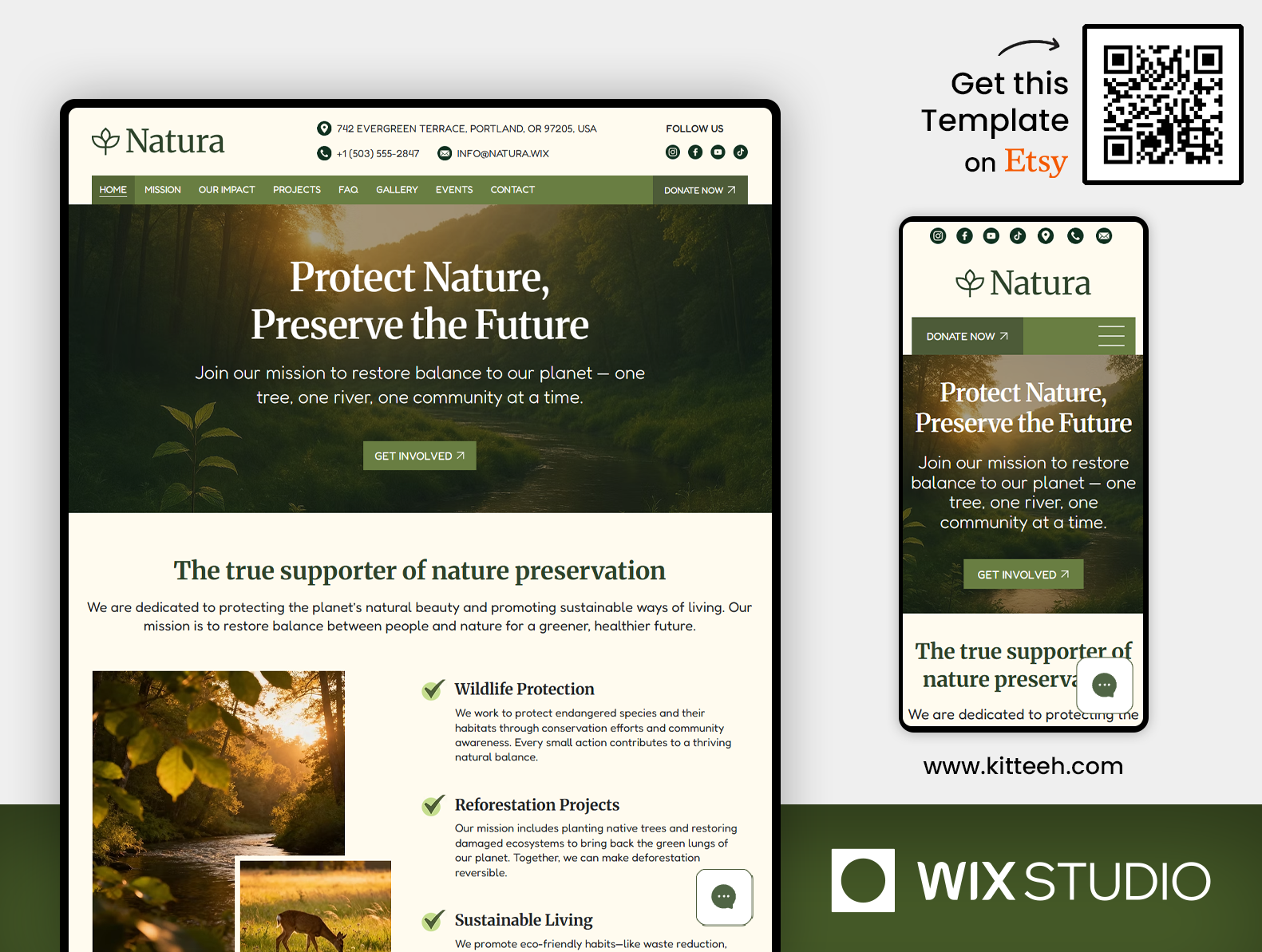 Eco-Friendly Nonprofit & Volunteer - Wix Studio Website Template beautiful website charity climate community conservation donation eco eco friendly education environmental foundation natural nature nonprofit volunteer website wildlife wix studio wix studio website wix studio website template