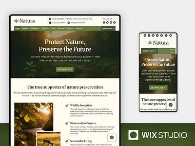 Eco-Friendly Nonprofit & Volunteer - Wix Studio Website Template beautiful website charity climate community conservation donation eco eco friendly education environmental foundation natural nature nonprofit volunteer website wildlife wix studio wix studio website wix studio website template
