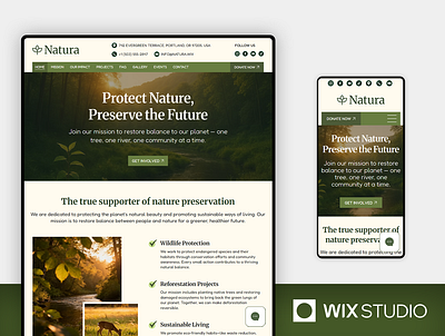 Eco-Friendly Nonprofit & Volunteer - Wix Studio Website Template beautiful website charity climate community conservation donation eco eco friendly education environmental foundation natural nature nonprofit volunteer website wildlife wix studio wix studio website wix studio website template