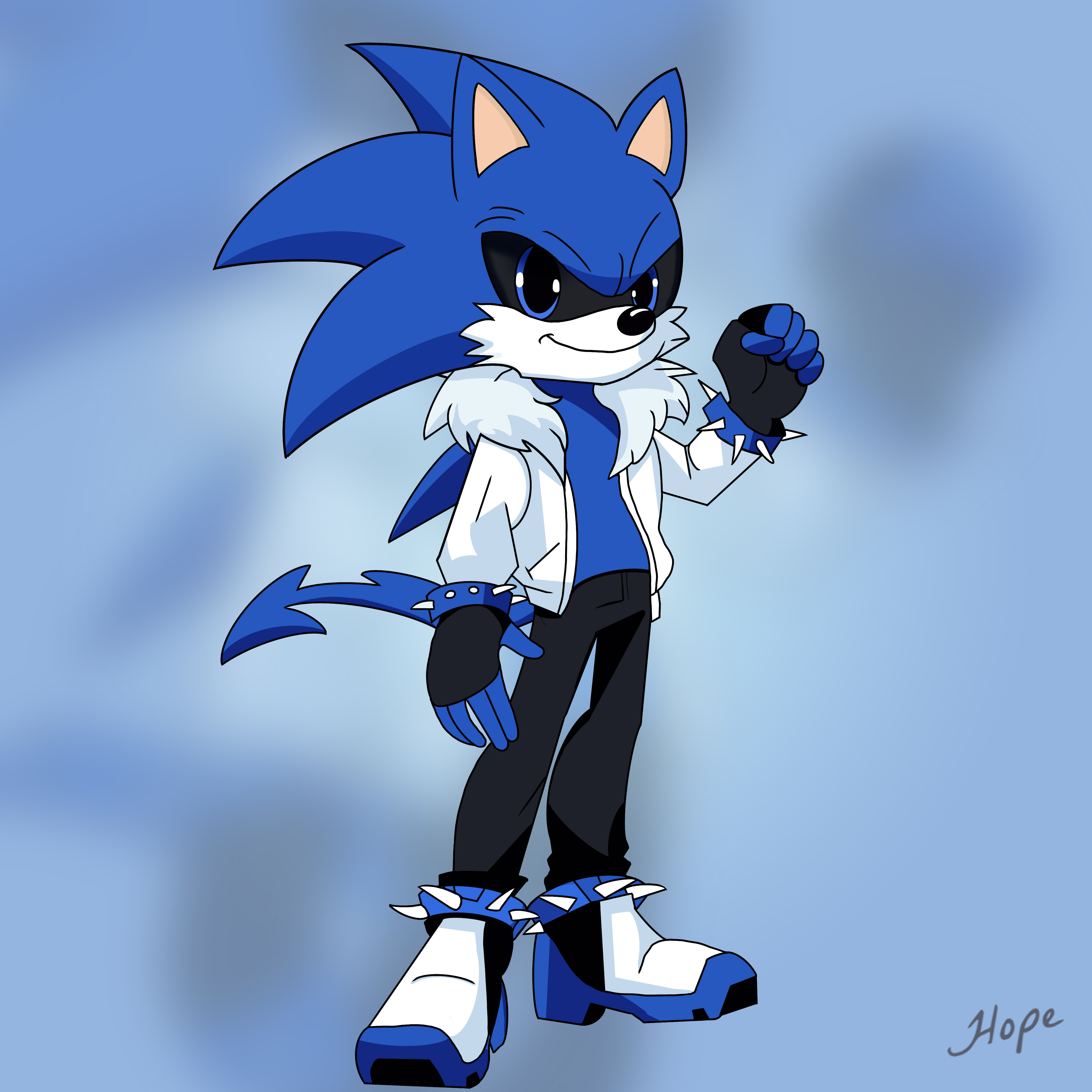 Sonic The Hedgehog Character Design with Banner art art design artwork character character art character design character illustration design digital art graphic design illustration sonic sonic the hedgehog