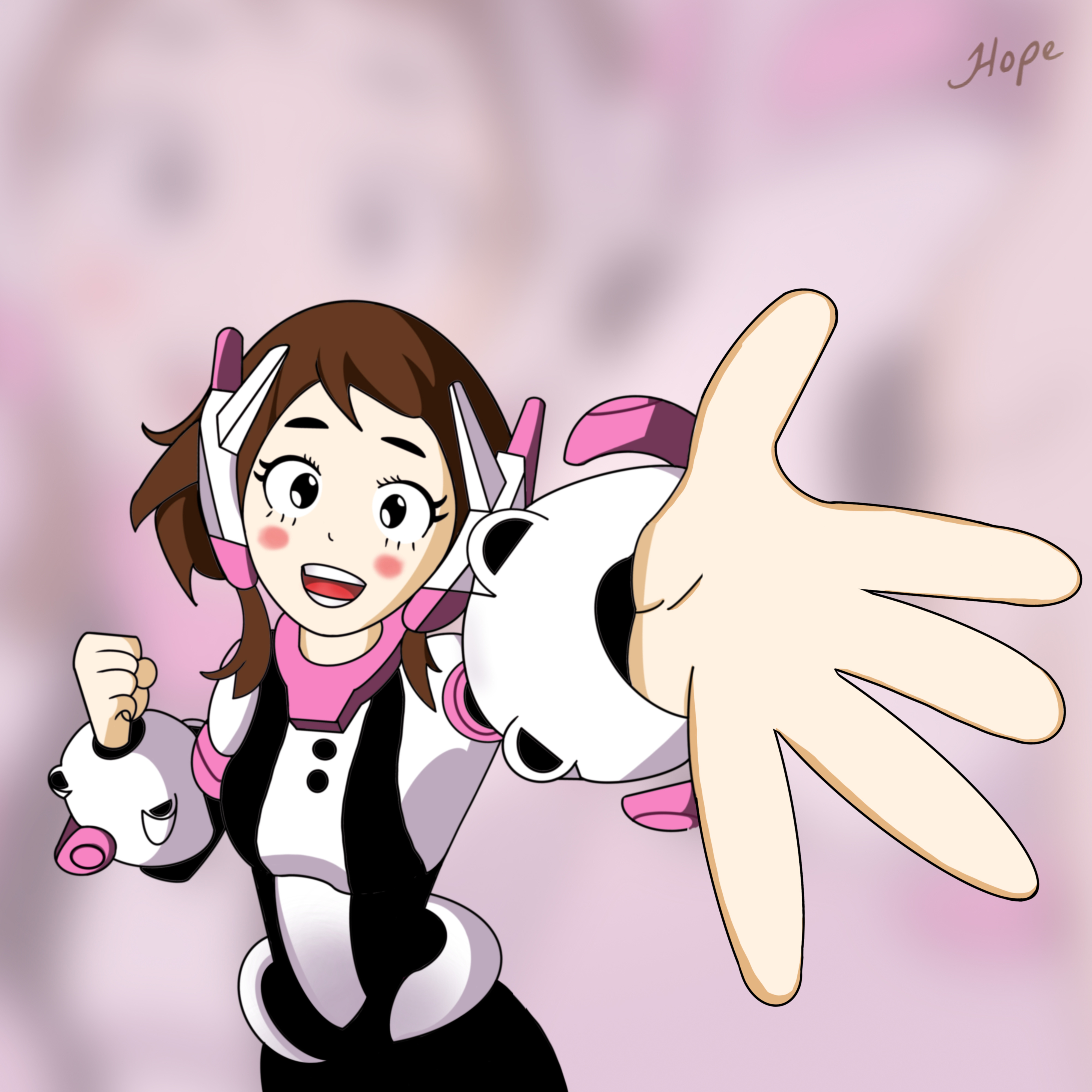 Ochaco Uraraka Character Design anime anime art anime girl anime girl art art artwork character character design character illustration design digital art graphic design illustration ochaco uraraka
