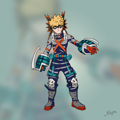 Katsuki Bakugo Character Design anime anime boy anime boy art anime boy artwork artwork character character design character illustration design digital art graphic design illustration katsuki bakugo