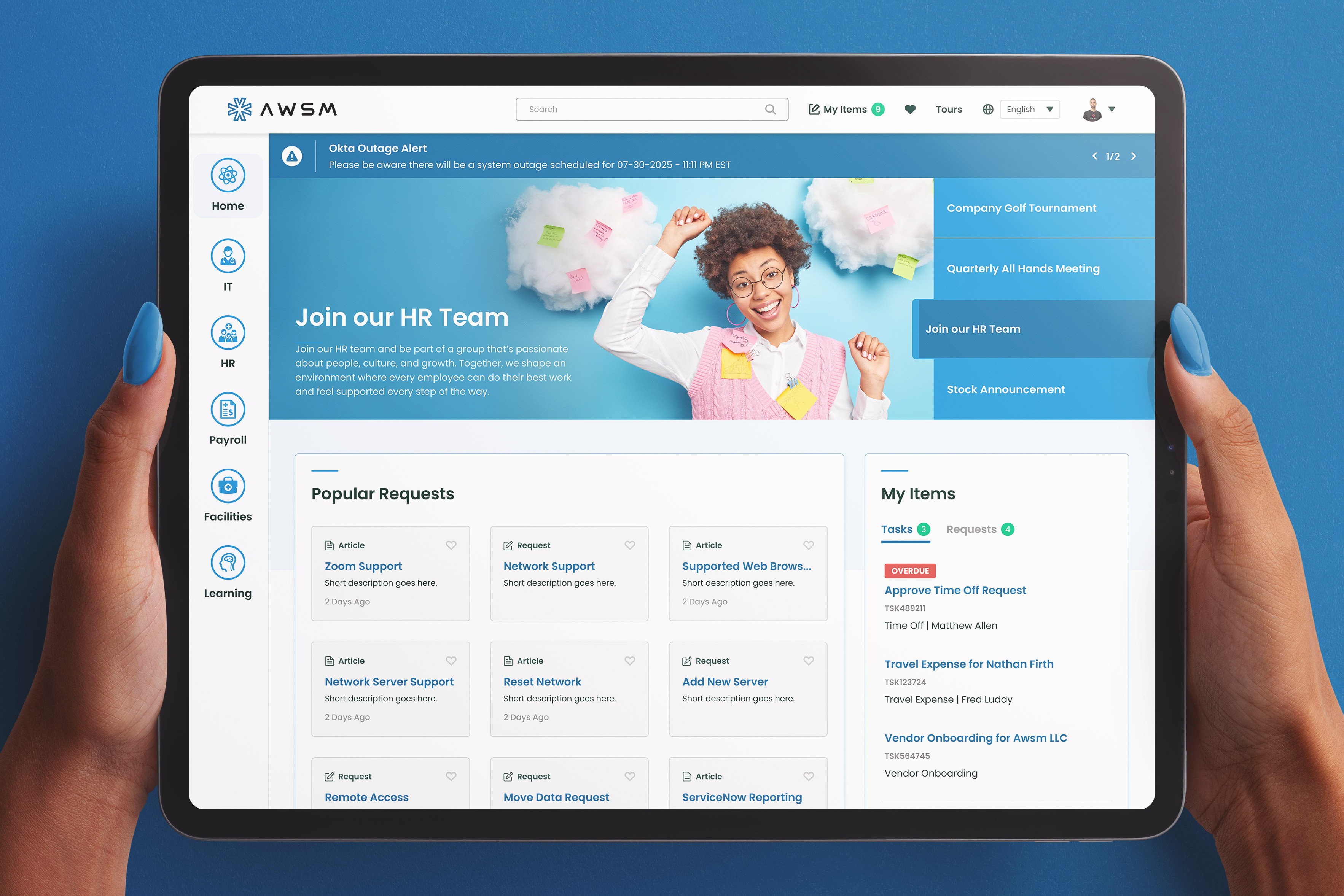 Intranet built on ServiceNow Employee Center Pro employee experience employee portal portal service portal servicenow servicenow service portal serviceportal