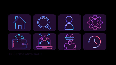 Cryptocurrency app Icons