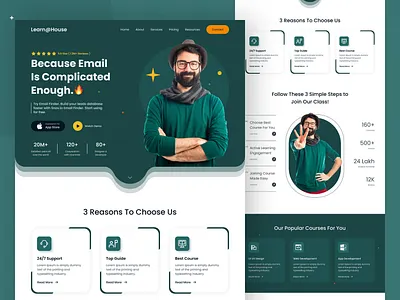 Extension Landing Page Design
