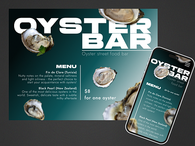Oyster menu app color design figma graphic design menu