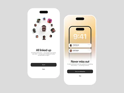 Onboarding Screen ui