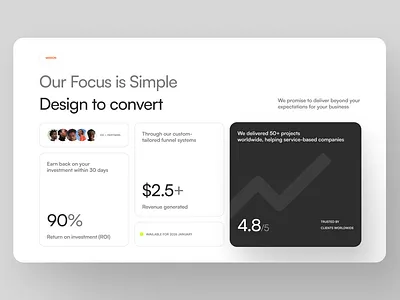 Our mission section ui