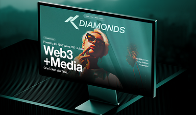 KDiamonds Brand Foundation and Teaser Website adobe photoshop brand identity branding crypto framer jitter logo logo design motion graphics ui visual identity web design web3