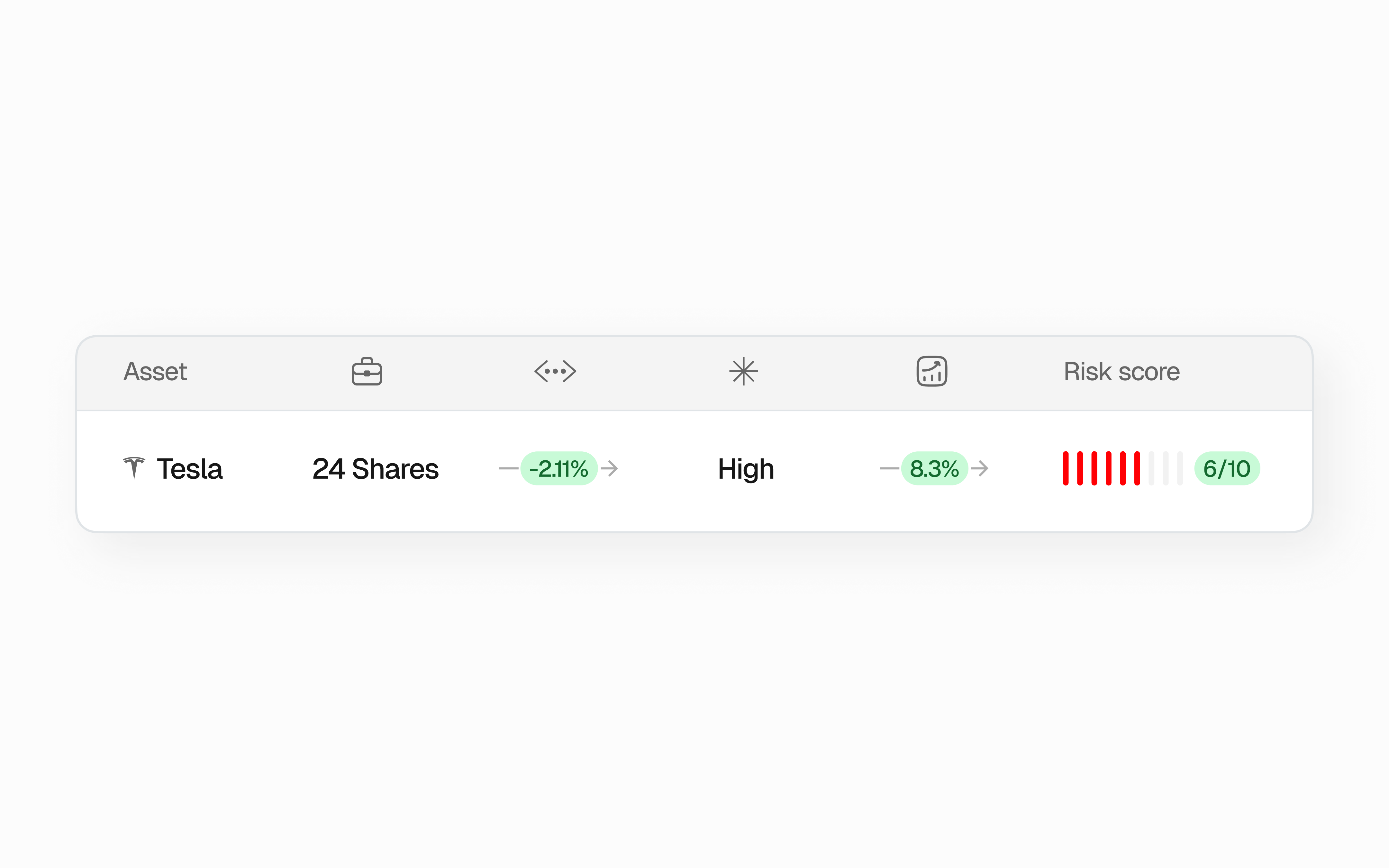 Portfolio Assets Overview Cards ai assets clean fintech graphic design minimal startup tech ui uidesign