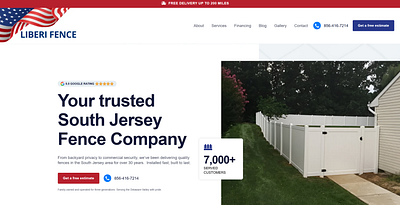 South Jersey Fence Company Web Design fence company web design wordpress