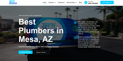 Plumbing Company WordPress Web Design branding logo ui web design wordpress