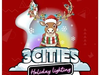 Custom Reindeer Mascot Logo & Christmas Light Installation Brand brand identity cartoon logo cartoon logo design cartoonlogox christmas lighting custom logo design door hanger full branding holiday lighting holiday lighting cartoon logo holiday lighting mascot logo illustration logo design mascot logo reindeer cartoon logo reindeer mascot seasonal branding trailer wrap yard sign