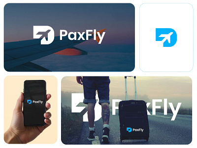 Paxfly Logo and bold brand clean easy fast flight modern paxfly professional providing reliable solutions travel with