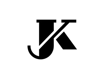 JK Monogram Logo branding company brand logo company branding design graphic design logo modern vector