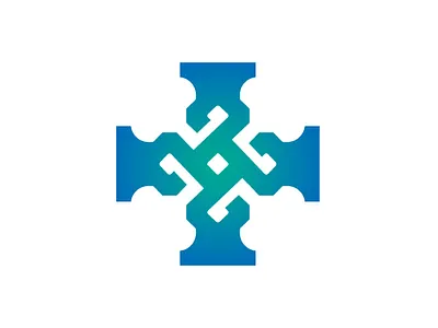 Knot Cross Logo branding company brand logo company branding design graphic design logo modern vector