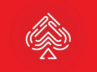 Spade Fingerprint Logo branding company brand logo company branding design graphic design logo modern vector