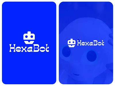 Ai robot logo design branding custome graphic design logo robot