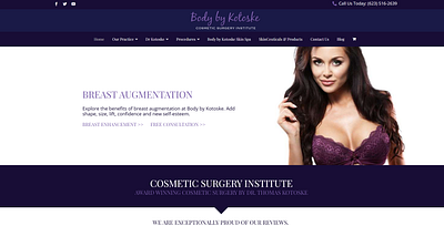 Cosmetic Plastic Surgeon Web Design web design wordpress