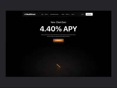 Finance Landing Page dark website finance finance landing page fintech fintech saas homepage investment landing page design money saas uiux stocks ui design uiux web design