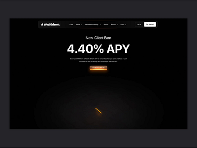 Finance Landing Page dark website finance finance landing page fintech fintech saas homepage investment landing page design money saas uiux stocks ui design uiux web design