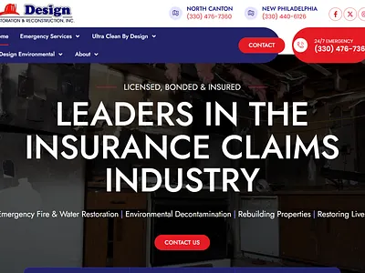 Water Damage Web Design web design wordpress