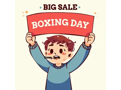 Cheerful Boy Holding Red Banner background black boxing buy christmas clereance day discount ecommerce event festive friday gift offer procurement retail sale sales shopping tradition