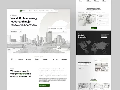 Shinergy — Clean Energy Corporate Landing Page Animation animation clean energy corporate branding corporate website eco branding energy company enterprise website environmental design green energy landing page minimal design modern ui renewable energy sustainable design ui ui design ux design ux ui design web design