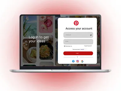 Login & Home Page ui