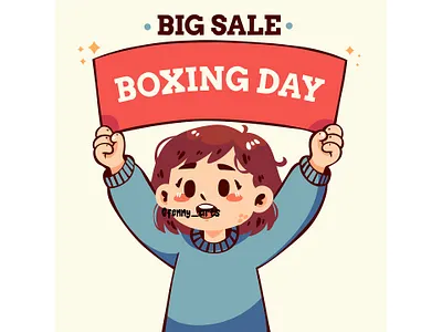 Girl Celebrate Boxing Day Big Sale background black boxing buy christmas clearance day discount ecommerce event festive friday gift offer procurement retail sale sales shopping tradition