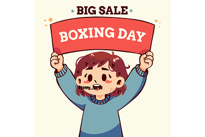 Girl Celebrate Boxing Day Big Sale background black boxing buy christmas clearance day discount ecommerce event festive friday gift offer procurement retail sale sales shopping tradition