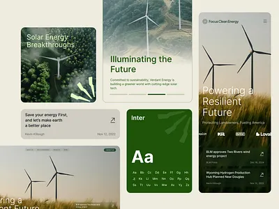 Renewable Energy - Bento clean energy eclipse energy green energy new energy renewable renewable energy solar solar energy solar panel solar power ui wind wind turbin