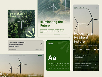 Renewable Energy - Bento clean energy eclipse energy green energy new energy renewable renewable energy solar solar energy solar panel solar power ui wind wind turbin