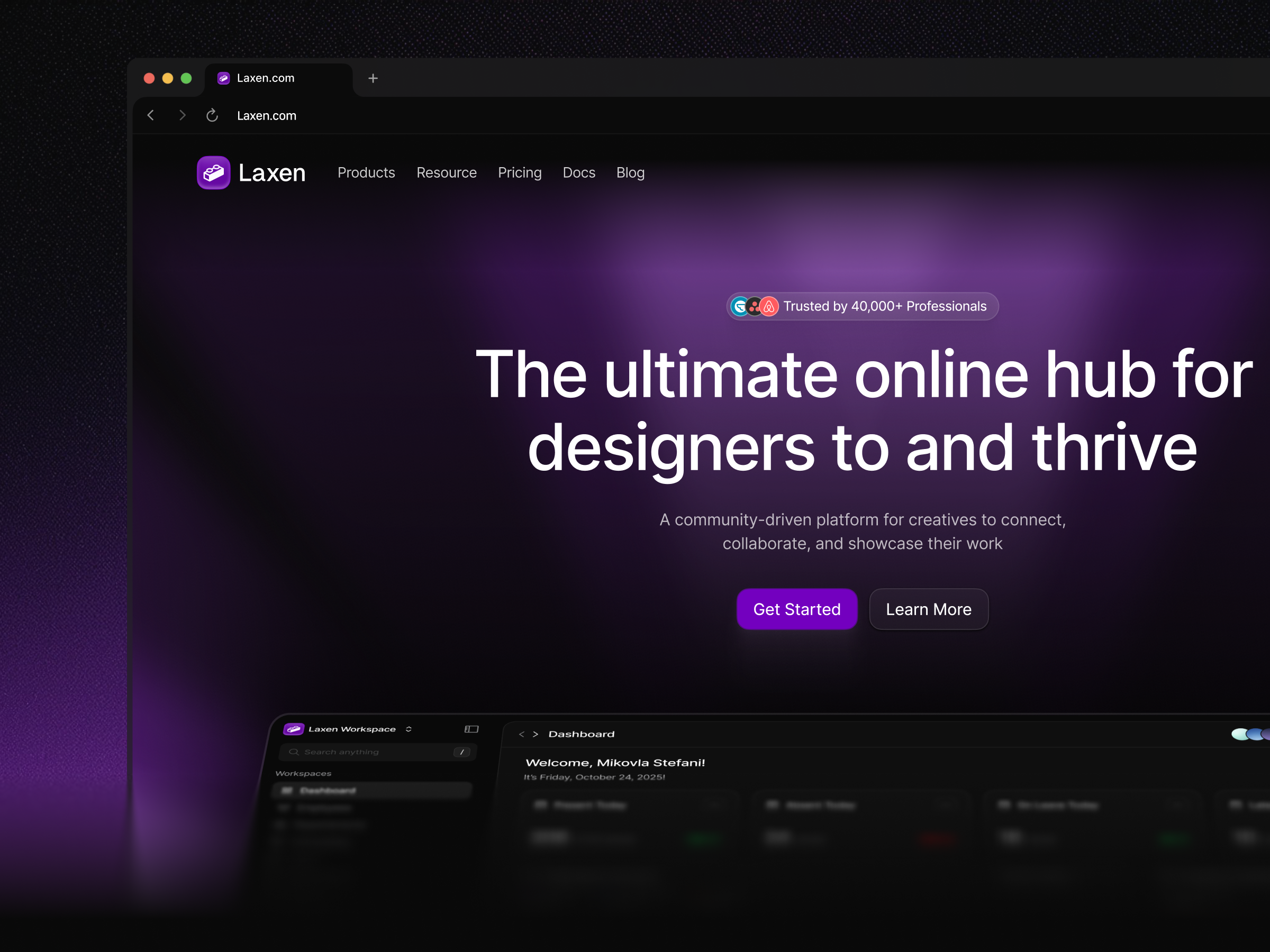 Laxen - Landing page chart dark employee graphic home hr hr management hr tool landing landing page page performance resource saas tool web web design website website design