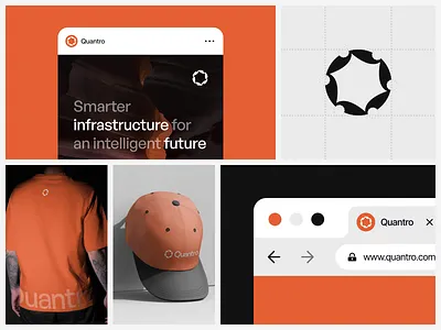 Quantro - Logo & Branding animation brand design brand guideline brand identity branding clean design graphic design logo logo design minimalist logo modern modern logo motion graphics technology ui uidesign ux uxdesign