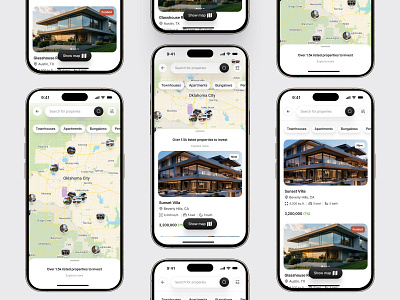 Properties listing Mobile view design 🏡 application design cleanuidesign housingtechdesign landing page mapview mobilefirstdesign modernmobile productdesign propertymarketplace realestate realestateappdesign realestateplatform realestatewebdesign responsive design responsive landing page ui design uiuxdesign ux ux design webappdesign
