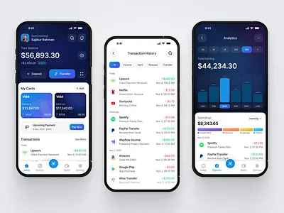 Finance Mobile App budgeting app design expense tracker figma template figma uiux finance app finance app concept finance ui finance ux fintech design minimal app design mobile banking money management oripio payment app sajibur design ui