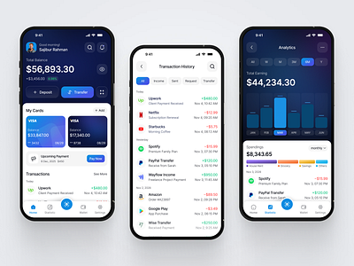Finance Mobile App budgeting app design expense tracker figma template figma uiux finance app finance app concept finance ui finance ux fintech design minimal app design mobile banking money management oripio payment app sajibur design ui