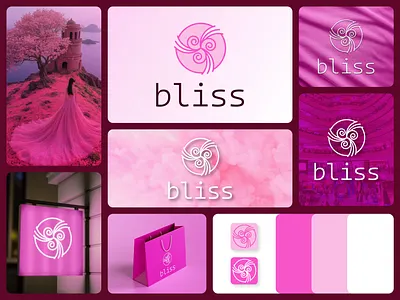 Bliss Logo design for women's fashion branding design fashion graphic design icon illustration logo mordan logo ui ux vector