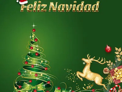 Christmas Greeting in Spainsh branding chridstmas wishes christmas greeting christmas png christmas template chritmas greetings design illustration spanish greeting png