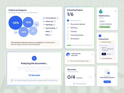 Components of Agentic AI b2b b2c branding calendar cards chart components dashboard documents employee enterprise grammerly heatmap hr management onboarding stepper profile profile card retail business saas upload