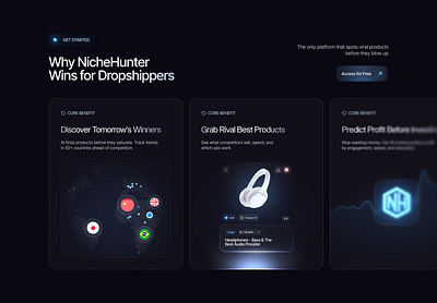 Agency portfolio website ㉿ ☁︎ bento sass