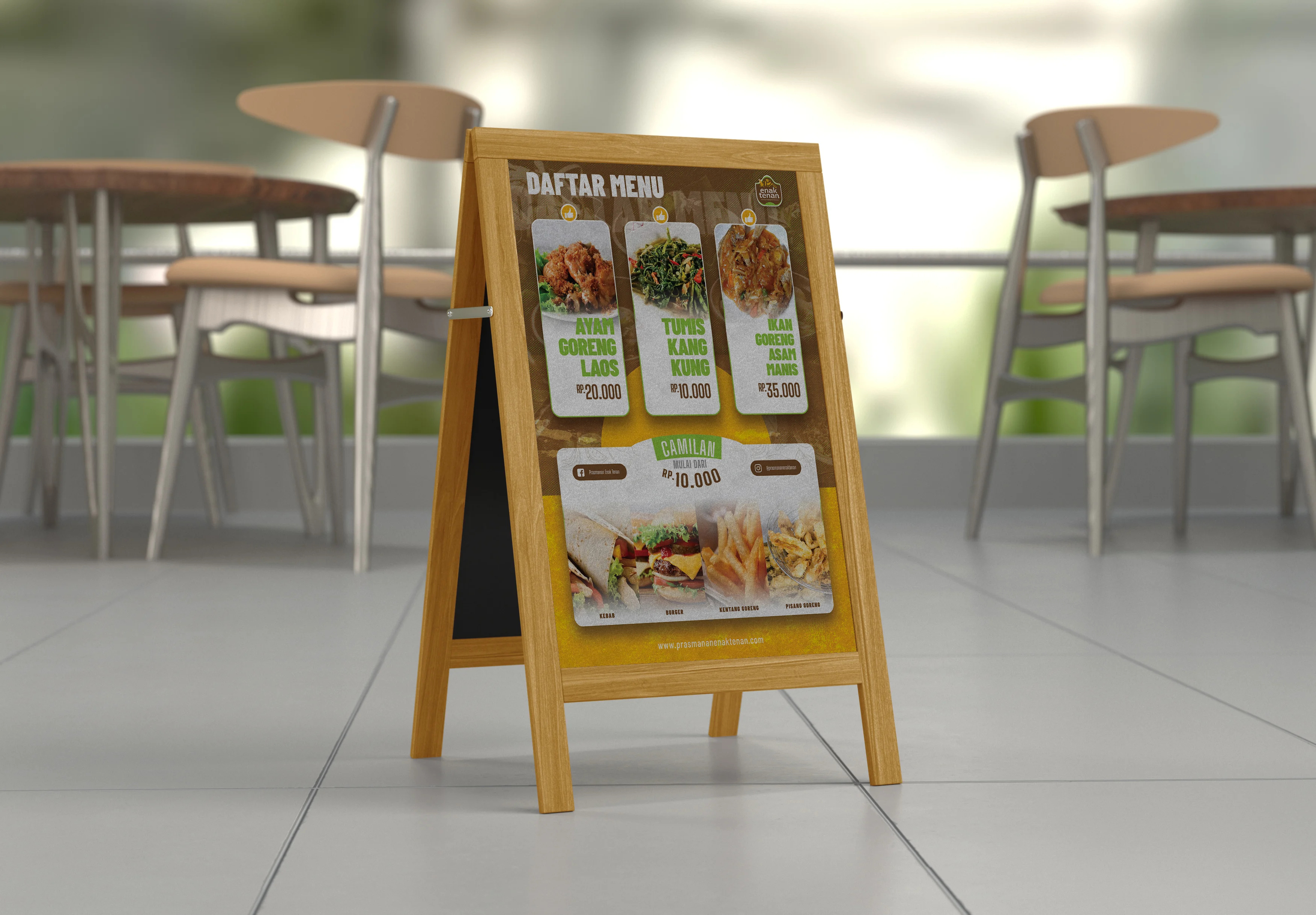 Example of Create Printable Digital Restaurant Menu