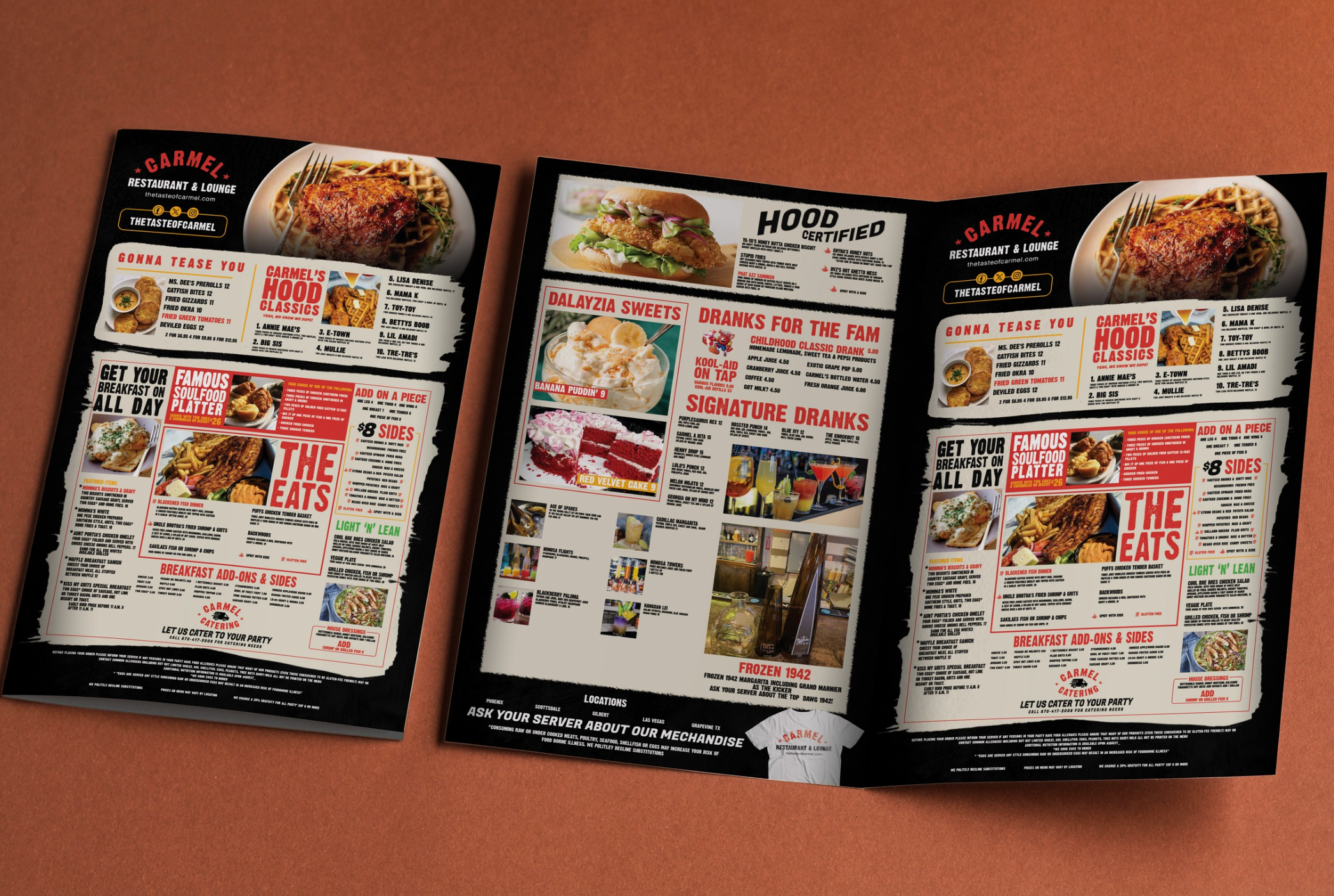 Example of Create Printable Digital Restaurant Menu