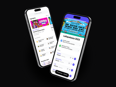 AppTicket - Events app clean concerts design events hotsite minimal party saas sale ticket ui ux