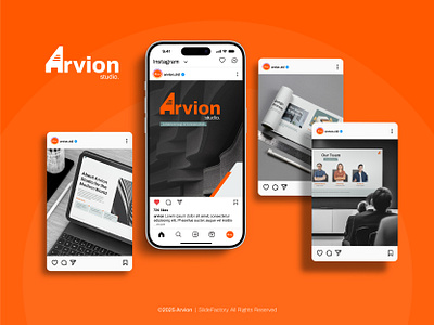 Arvion Studio - Architectural Design business presentation design lookbook pitchdeck powerpoint template presentation slides