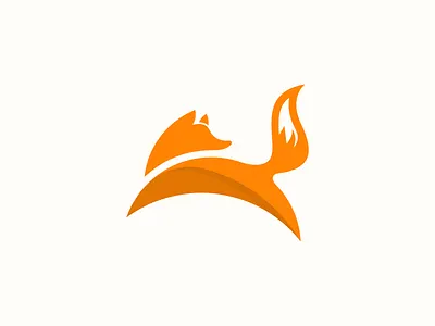Orange Fox Logo Design app logo brand identity branding business logo creative logo design fox fox logo graphic design logo logo design logo inspiration minimal logo minimalist logo modern design modern logo orange logo startup logo tech company vector